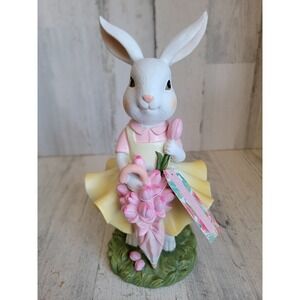 Spring gatherings Easter Bunny umbrella tulips bring figure unique home